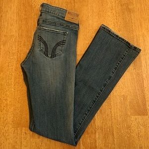 Hollister Boot Jeans distressed wash